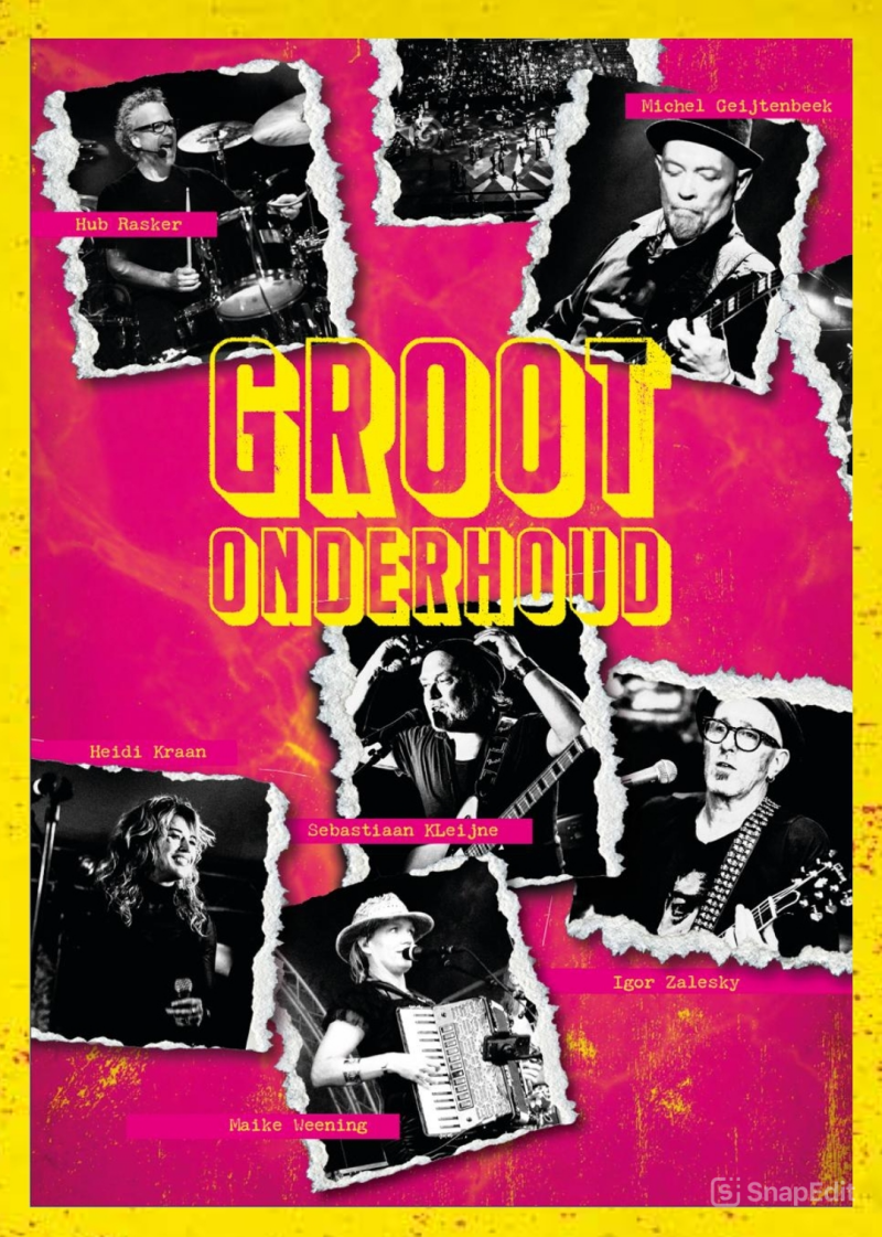 Groot Onderhoud is een band die speelt op Oosterpop 31 mei 2025