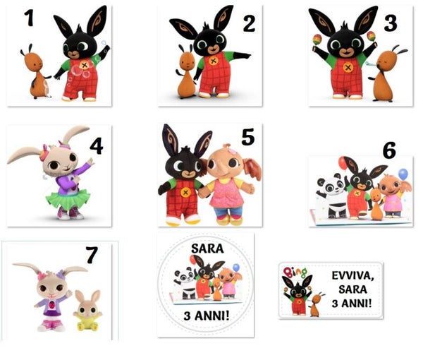 Etichetta adesiva personalizzata Bing - vedi opzioni