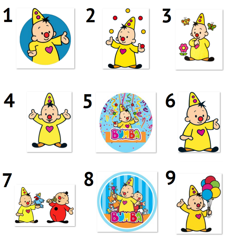 Etichetta adesiva personalizzata Bumba - vedi opzioni