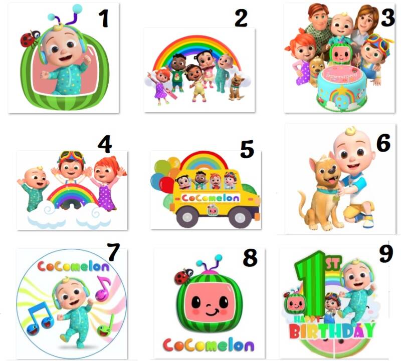 Etichetta adesiva personalizzata CoComelon - vedi opzioni