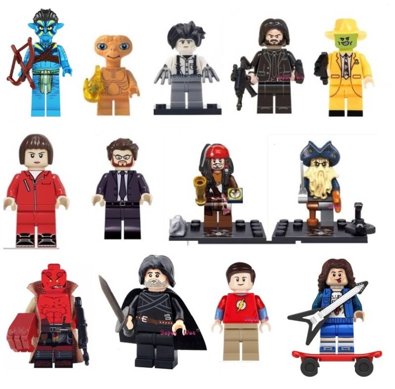 Film e TV - Minifigura di mattoncini a scelta (da costruire)