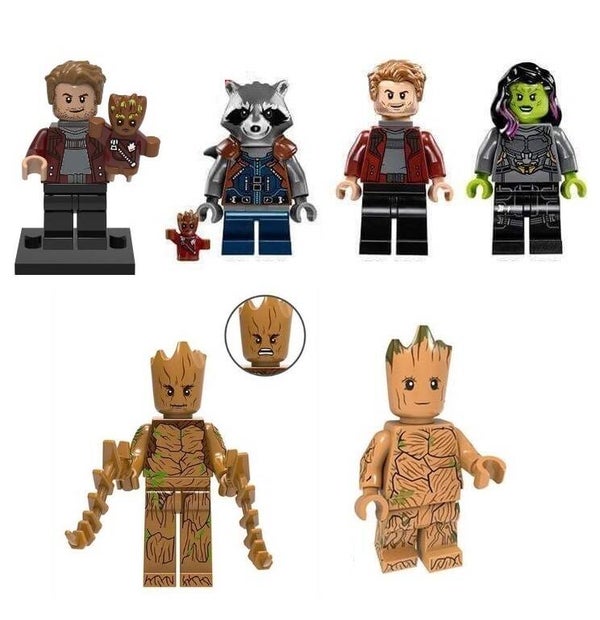 Guardiani della Galassia - Minifigura di mattoncini a scelta (da costruire)