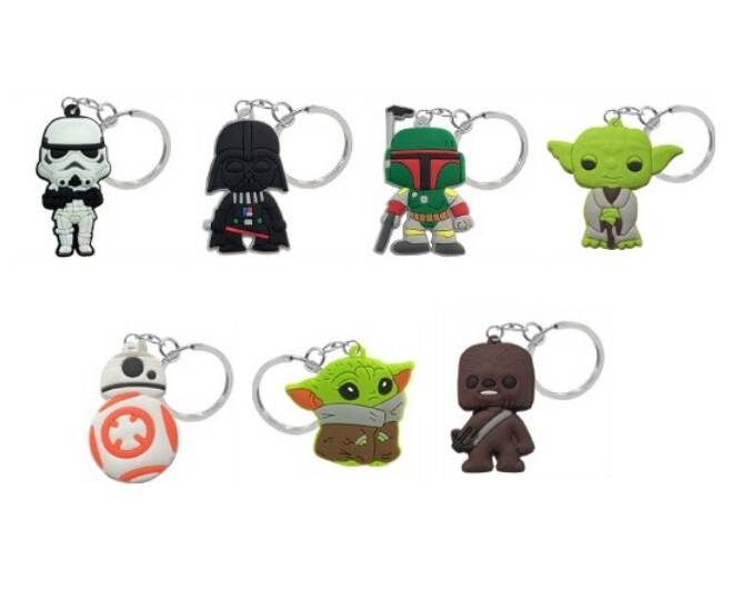 Portachiavi Star Wars - set di 7 pezzi