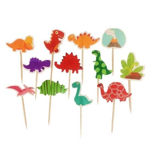 Toppers Dinosauri set B - 12 pezzi - lunghezza a scelta