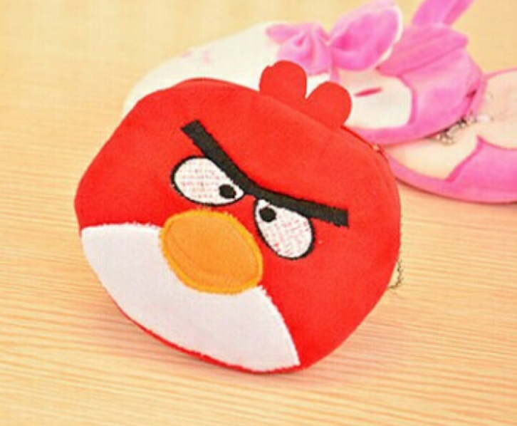Piccolo portamonete di stoffa Angry Birds 10cm