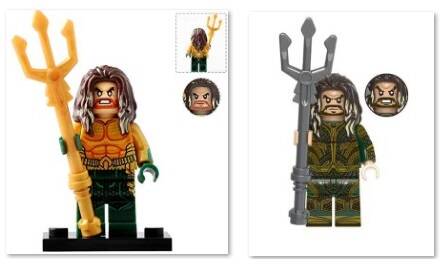 Aquaman - Minifigura di mattoncini a scelta (da costruire)