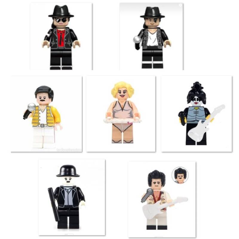 Attori e Cantanti - Minifigura di mattoncini a scelta (da costruire)