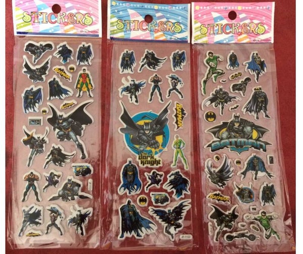 Adesivi rimovibili 3D Batman - 1 foglio