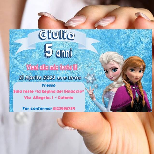 Biglietto da visita / Segnaposto 8,5x5,4cm - personalizzato