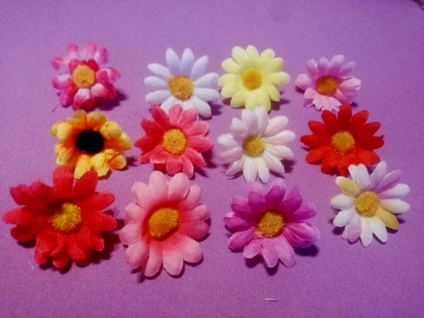 Topper Fiore finto - colore e lunghezza a scelta