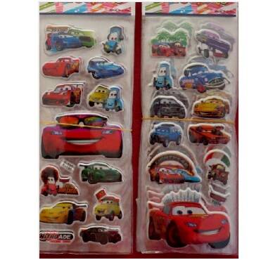 Adesivi rimovibili 3D Cars - 1 foglio
