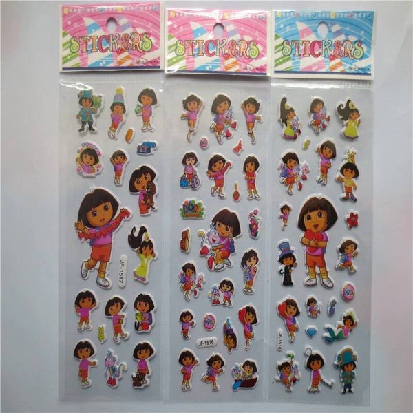 Adesivi rimovibili 3D Dora - 1 foglio