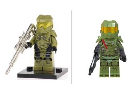 Halo warrior - Minifigura di mattoncini a scelta (da costruire)