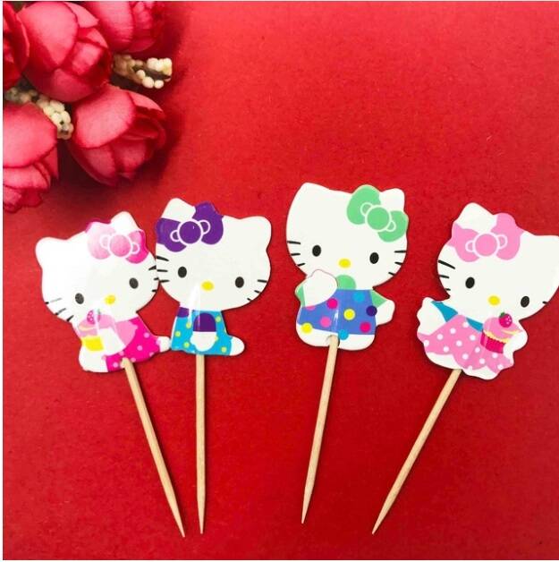 Toppers Hello Kitty set A - 4 pezzi - lunghezza a scelta