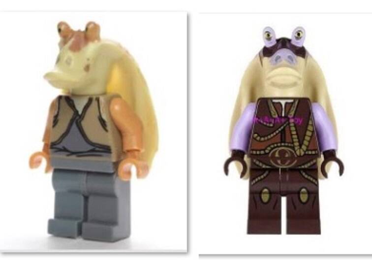 Jar Jar (Star Wars) - Minifigura di mattoncini a scelta (da costruire)