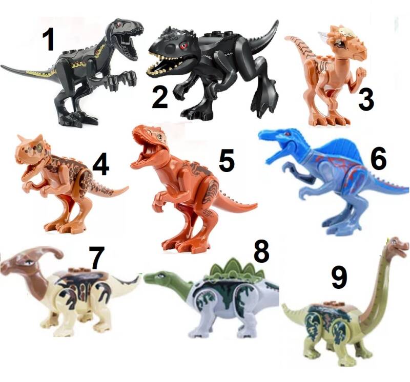 Dinosauri C - Minifigura di mattoncini a scelta (da costruire)