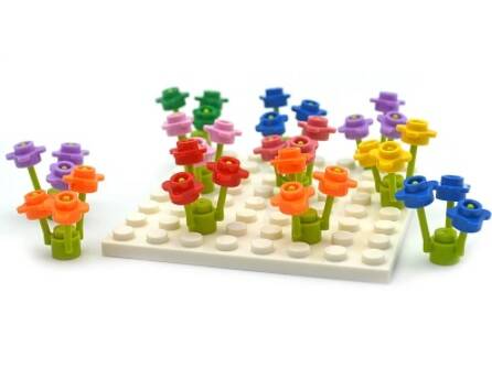 40 fiori - 160 pezzi - mattoncini (da costruire)