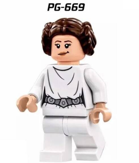 Leia (Star Wars) - Minifigura di mattoncini (da costruire)