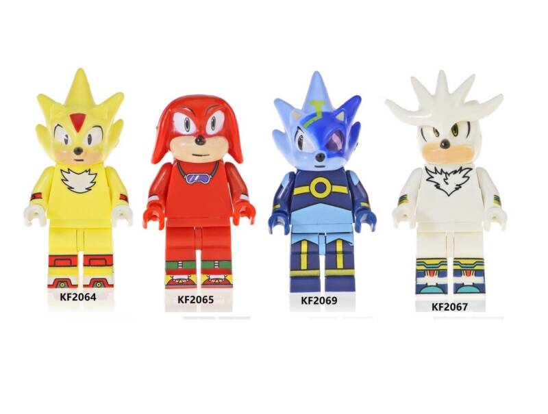 S0nic set C - 4 Minifigure di mattoncini (da costruire)