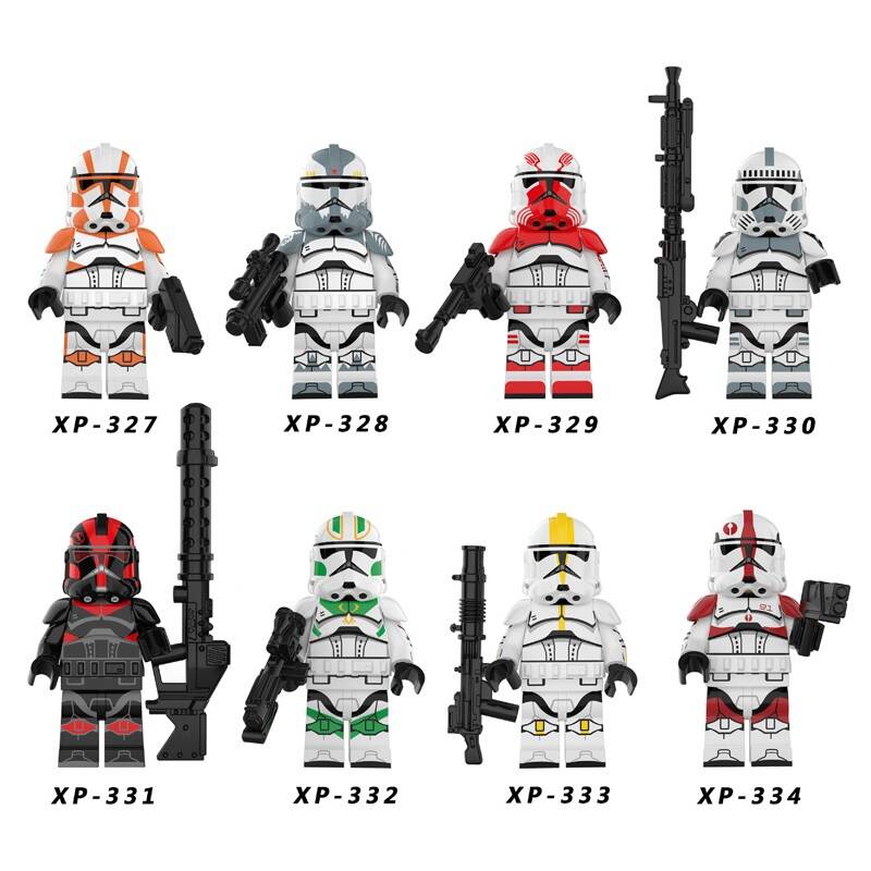 Clone Trooper (Star Wars) - Minifigura di mattoncini a scelta (da costruire)