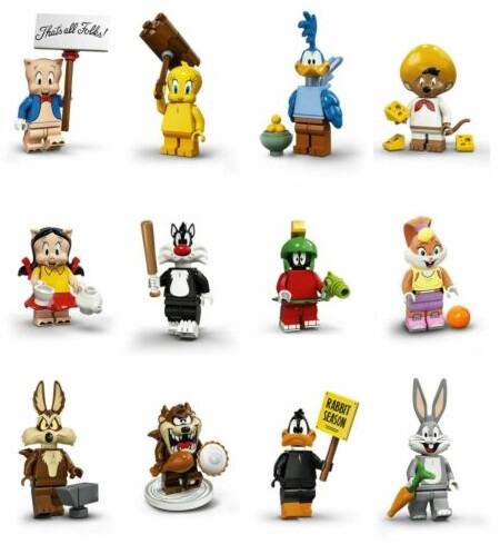 Looney Tunes - Minifigura di mattoncini a scelta (da costruire)
