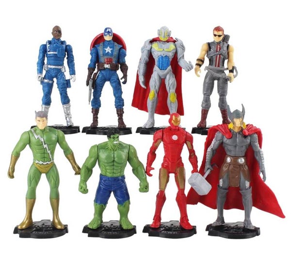 Supereroi set A - 8 figure