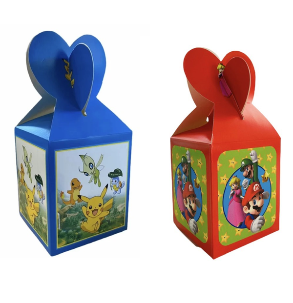 Scatolina regalo P0kemon / Super Mario 18*8,5cm - a scelta