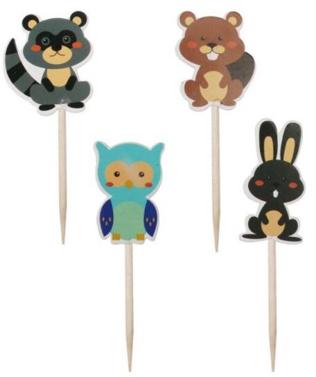 Toppers Animali - set 4 pezzi - lunghezza a scelta