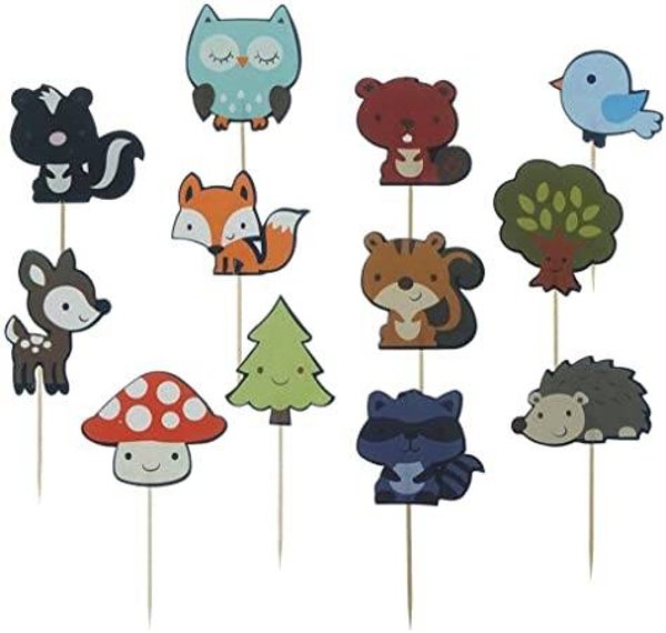 Toppers Animali - set 12 pezzi - lunghezza a scelta