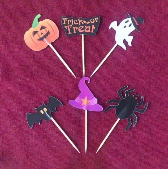 Toppers Halloween set A - 6 pezzi - lunghezza a scelta
