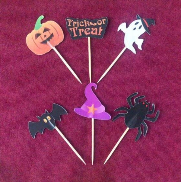 Toppers Halloween set A - 6 pezzi - lunghezza a scelta