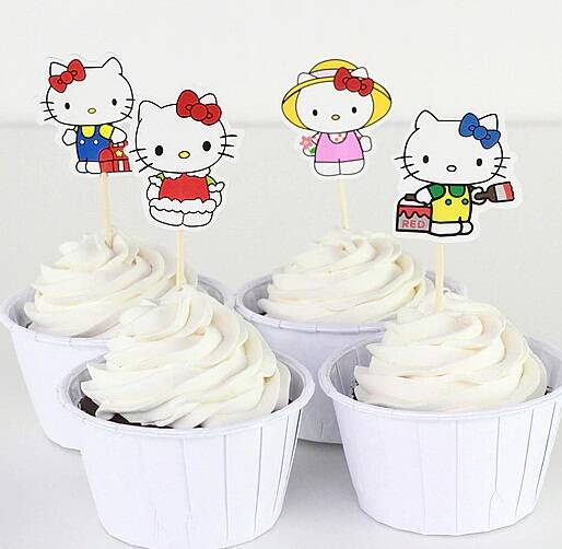 Toppers Hello Kitty set C - 4 pezzi - lunghezza a scelta