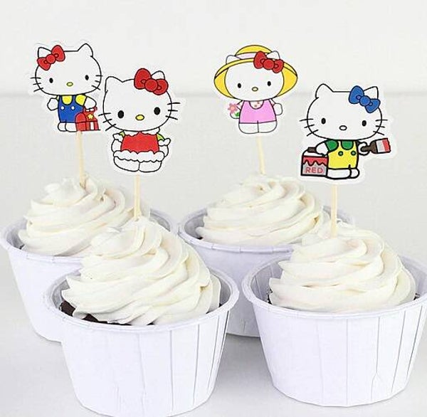 Toppers Hello Kitty set C - 4 pezzi - lunghezza a scelta