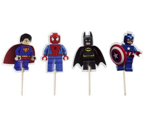 Toppers Supereroi set C - 4 pezzi - lunghezza a scelta