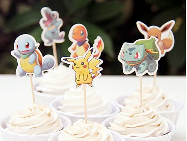 Toppers P0kemon set C - 6 pezzi - lunghezza a scelta