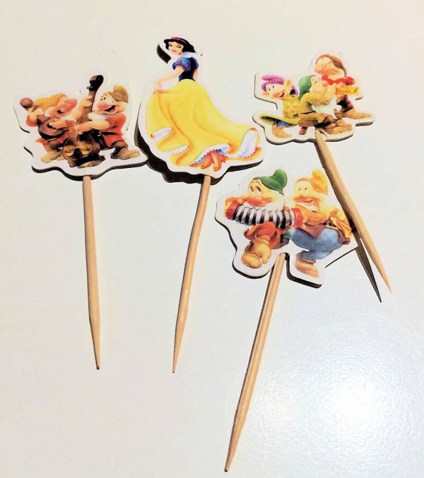 Toppers Biancaneve - set 4 pezzi - lunghezza a scelta