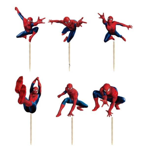 Toppers Spider Man set C - 6 pezzi