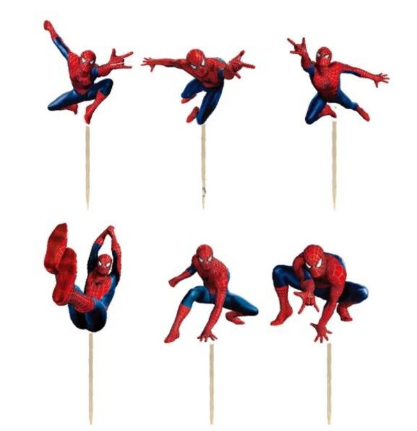 Toppers Spider Man set C - 6 pezzi