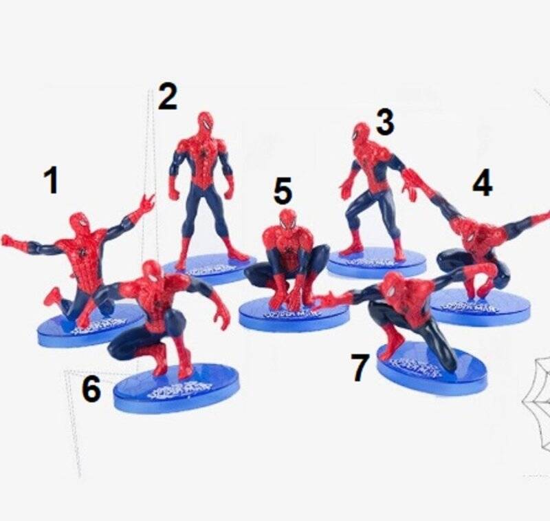Spider Man set Torta B - figura a scelta - retro rosso