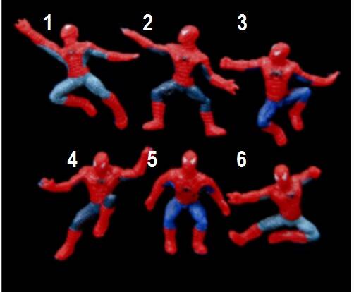 Spider Man set C - figurina  4cm a scelta