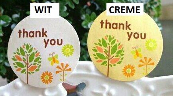 Adesivo rotondo THANK YOU 3,3cm