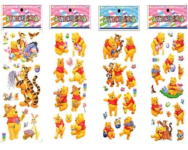 Adesivi rimovibili 3D Winnie Pooh - 1 foglio