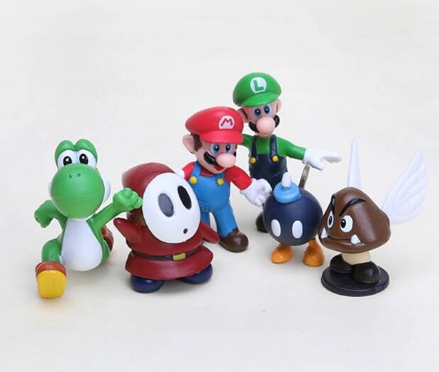 Super Mario Bros set E - 6 figure