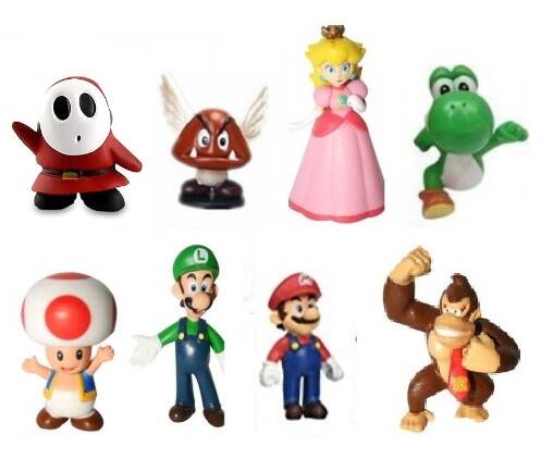 Super Mario Bros set E - 8 figure