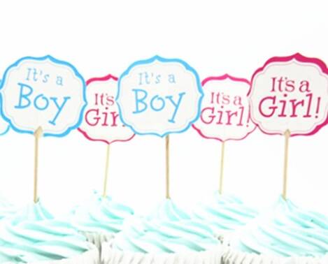 Topper" It's a boy" o "it's a girl" - lunghezza a scelta