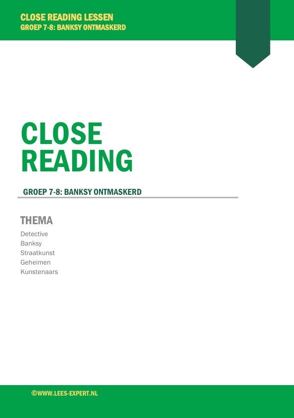 Close Reading les 'Banksy'