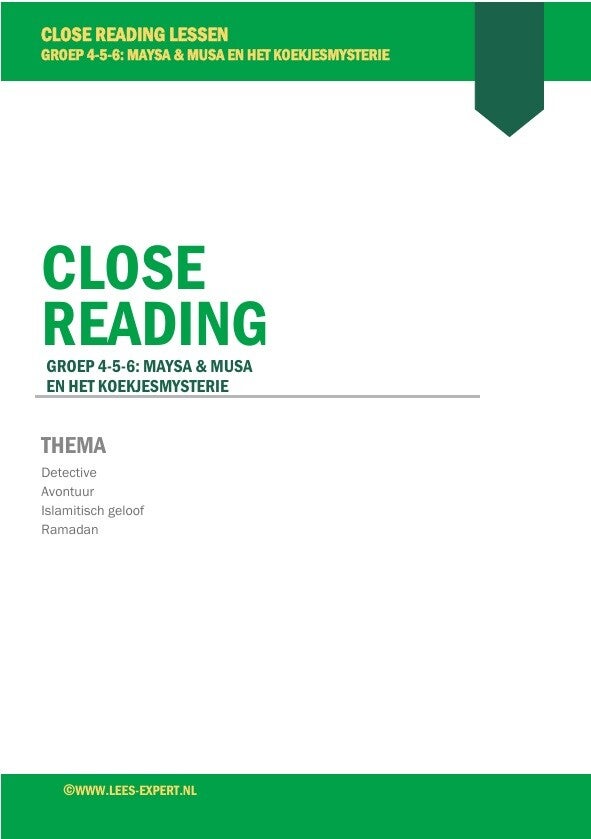 Close Reading les 'Maysa & Musa'