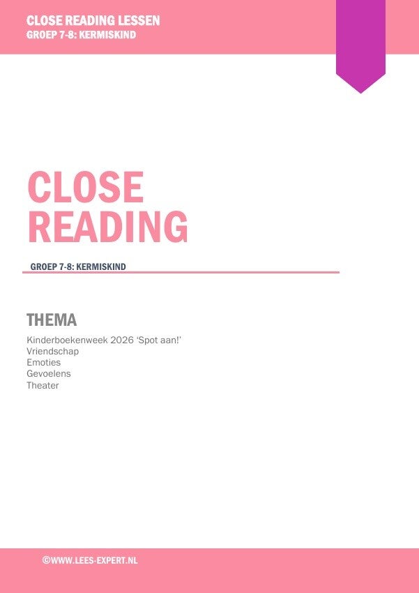 Close Reading les 'Kermiskind'
