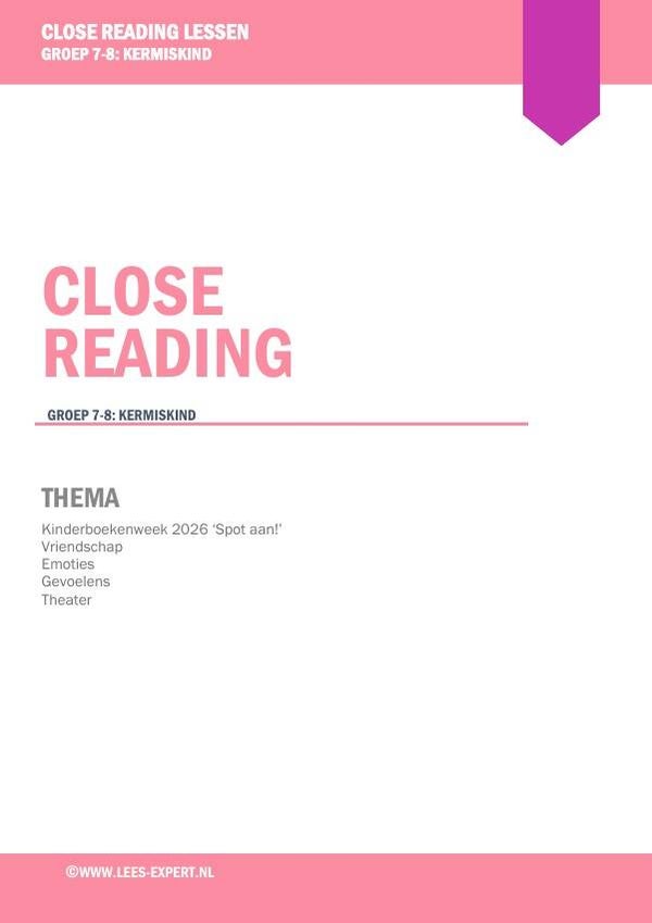 Close Reading les 'Kermiskind'