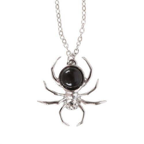 即日発送】Gibous spider black stone necklace gibous spider black